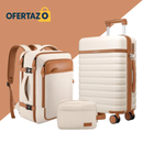 Juego de Equipaje de 3 Piezas Ukein con Valija, Mochila y Neceser