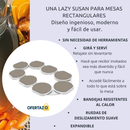 Bandeja Giratoria Extensible 360° para Mesa – Diseño Inteligente y Funcional